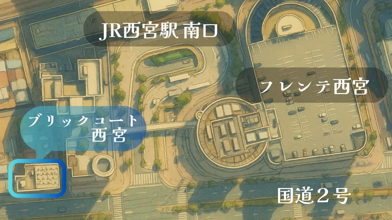 事務所の地図