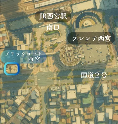 事務所の地図